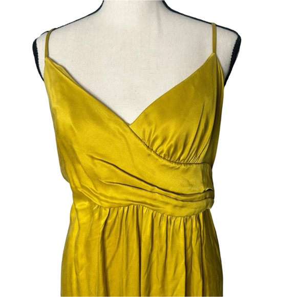 NBD Saanvi Gown Slip Dress in Vibrant Mustard Yellow Size Large - Picture 3 of 12